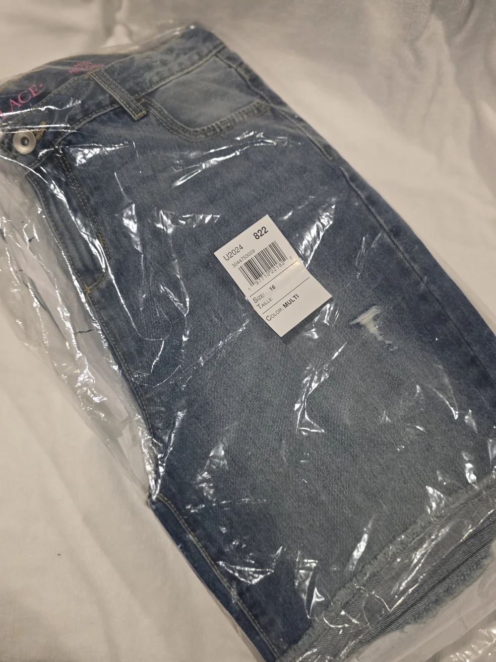 The Children's Place Blue Distressed Denim Shorts